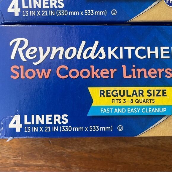 Reynolds Kitchen Slow Cooker Liners Set of 2 boxes 4 count Each, 3-8 quarts - Picture 3 of 10